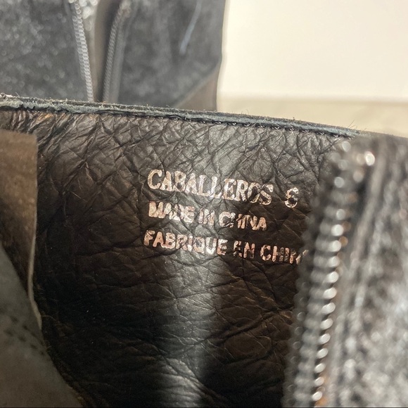 Jeffrey Campbell Caballeros Black Western Boot 6 - Picture 8 of 15